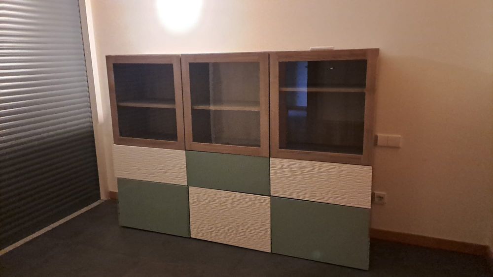 Aparador ikeia verde branco