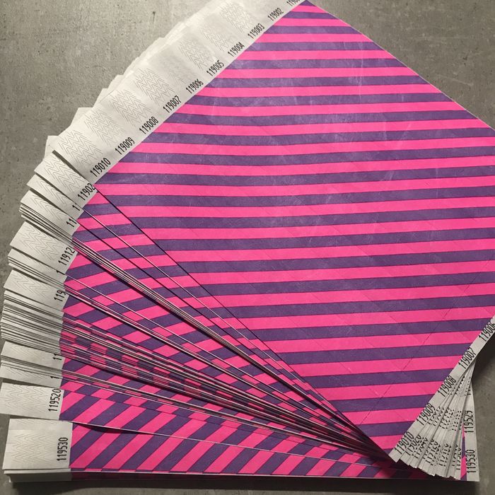 Tyvek браслети для контролю, паперові, одноразові, контрольні