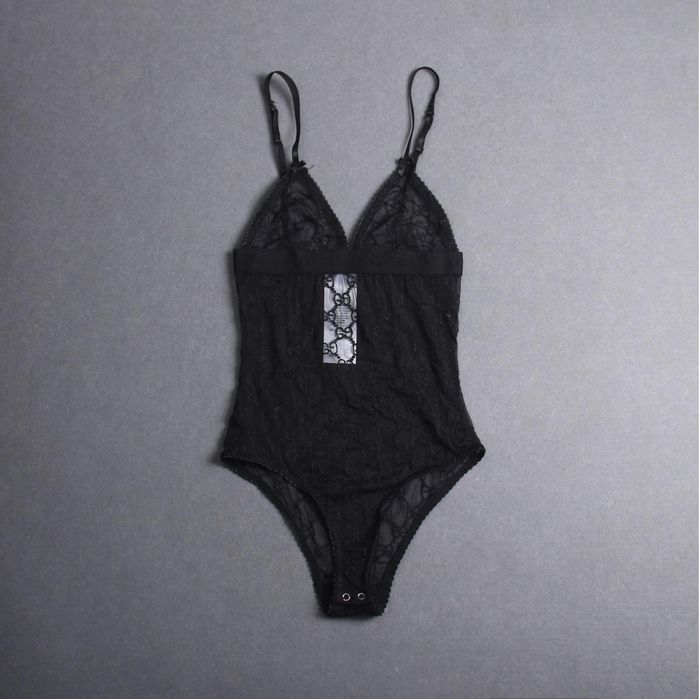 Body koronkowe czarne Gucci