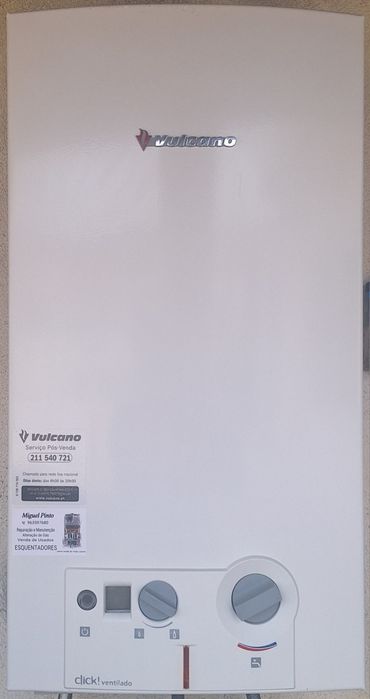 Esquentador Vulcano Ventilado Gás Natural 11Litros