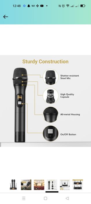 Tonor Bezprzewodowe mikrofony UHF