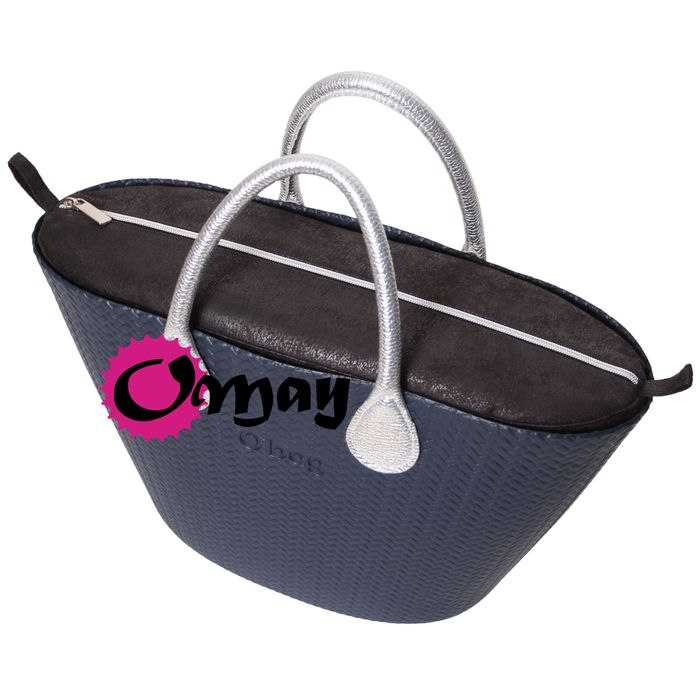 Czarny organizer do OBAG KNIT MINI Playa Mini nakrapiany czernią OMAY