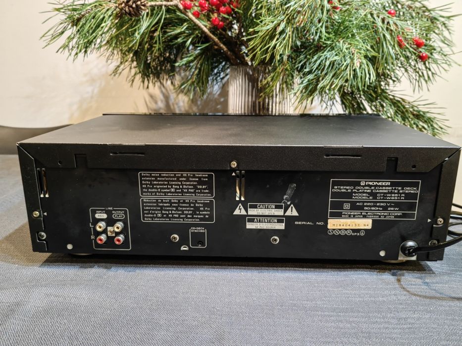 Magnetofon Deck Pioneer Ct-w851 Wysoki Model 100 %sprawny bardzo ładny