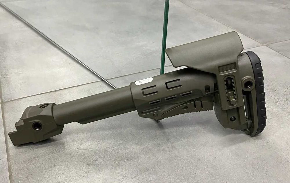 Приклад DLG Tactical TBS Compact CCP Mil-Spec олива DLG-130-052 з трубкою DLG-146 телескопічний приклад з підщечником оригінал