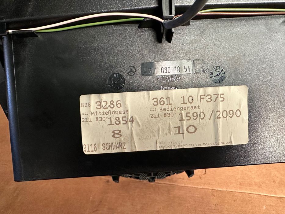 Difusor ar central Mercedes W211 E220 E250 ORIGINAL COMO NOVA COR PRET