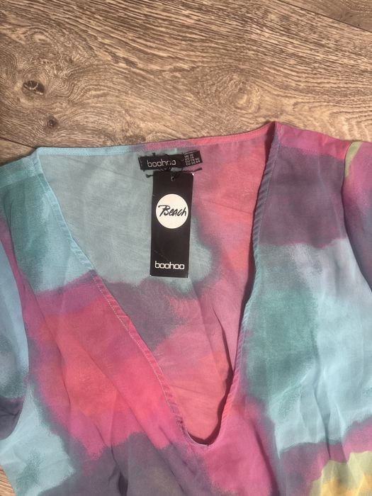 Boohoo літня пляжна туніка сукня, розмір 18