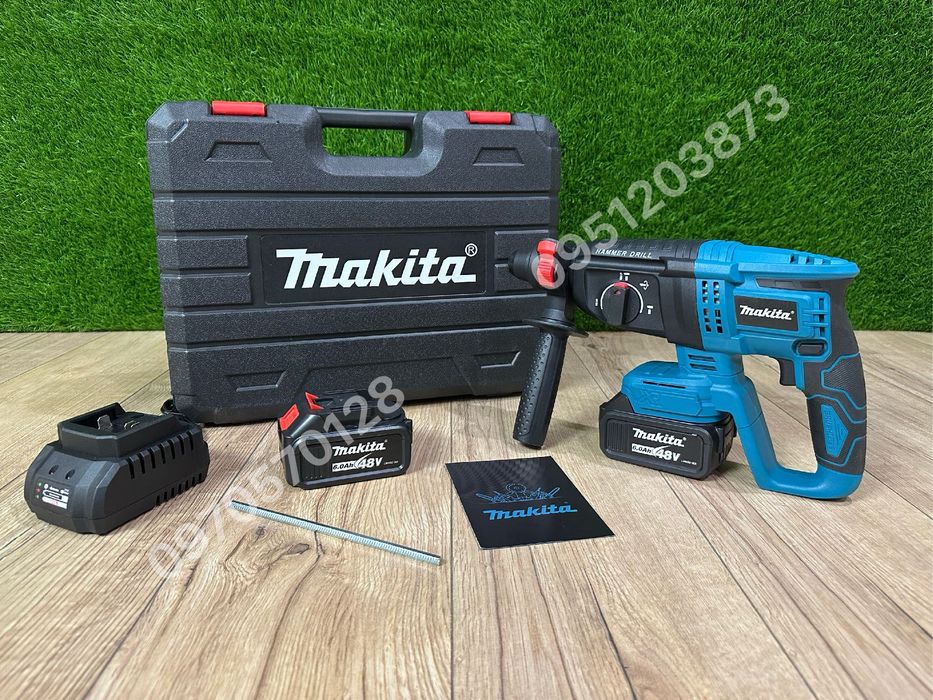 Аккумуляторный перфоратор Makita DHR202BL 48V 6Ah Три режима работы