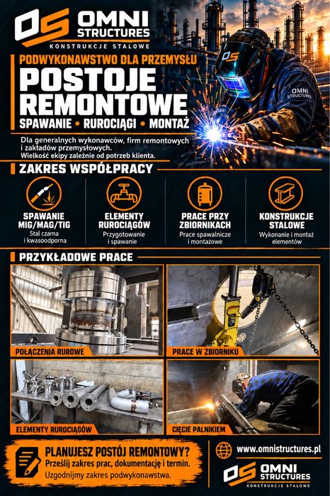 OMNI STRUCTURES – usługi spawalnicze dla firm | TIG / MIG / MAG