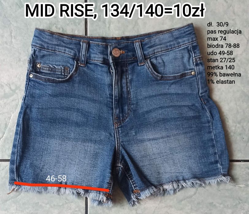 Spodenki dziewczęce MID RISE