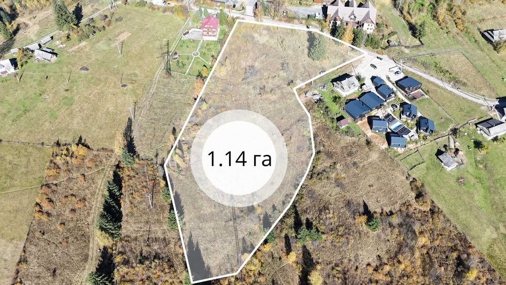 Земельна ділянка у Татарові площею 1.14 га