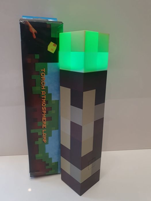 Lampka nocna dekoracyjna Minecraft pochodnia
