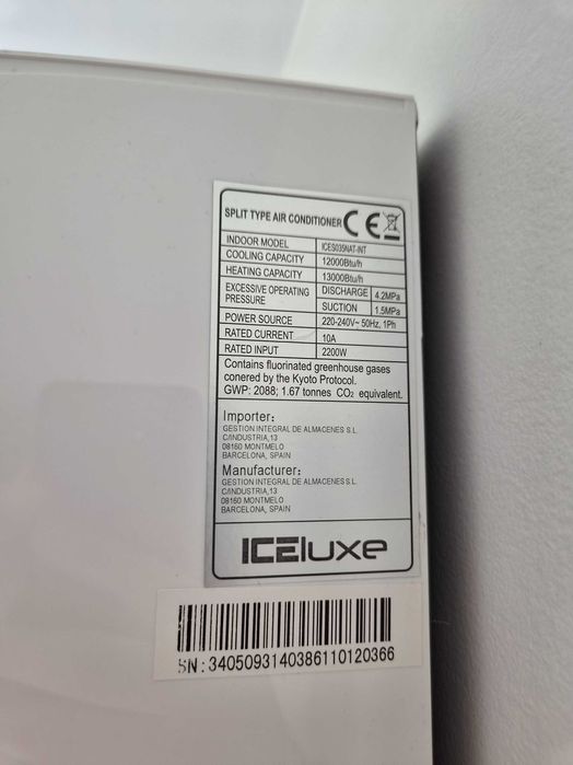 AC ICELuxe 12000/13000 BTUs