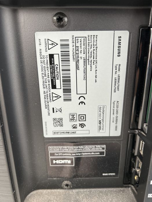 Tv Samsung UE55MU7005T