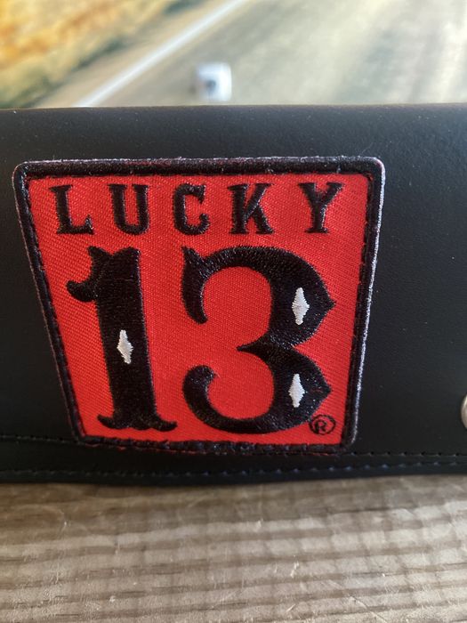 Carteira motard lucky 13 ORIGINAIS em pele harley