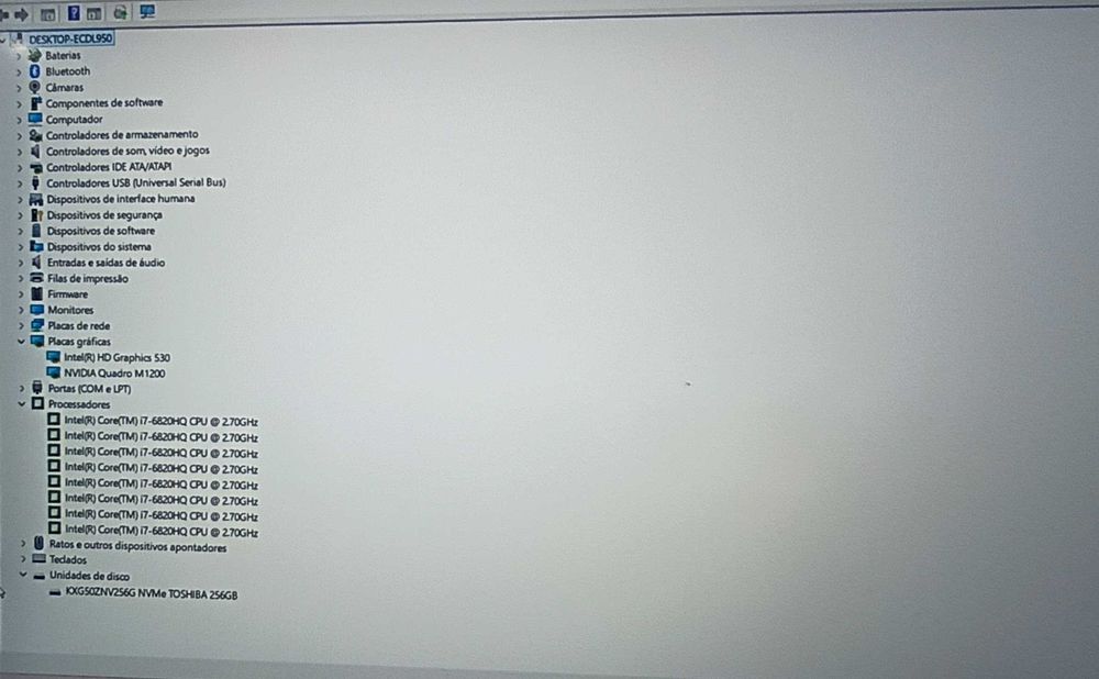 Dell Precision 5520 - Ecrã 15.6FHD/Gráf.4GB/Core i7/SSD NVME/24GB RAM