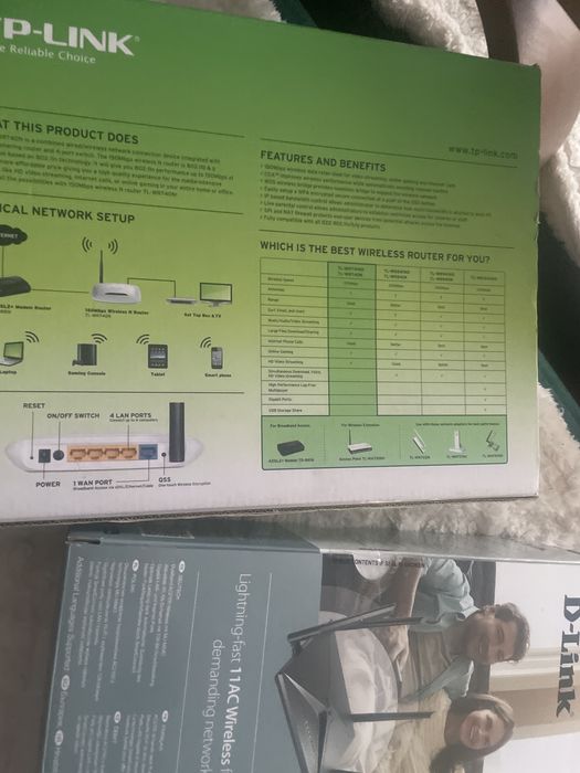 Router d-link  , tp- link