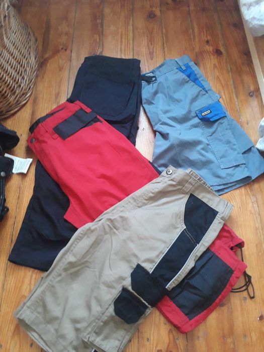 Spodnie spodenki robocze shorty rybaczki do pracy 3/4 różne rozmiary