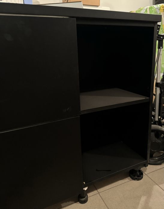 Szafka pod umywalke czarna z szufladami