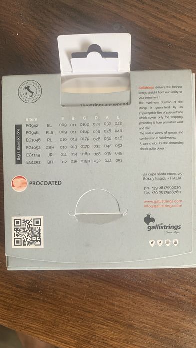 Гітарні струни Gallistrings
