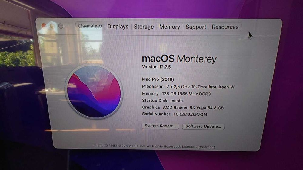 Hp Z820 / Mac Pro 7.1 256GB ram Radeon Vega 64 Windows Mac os Monterey