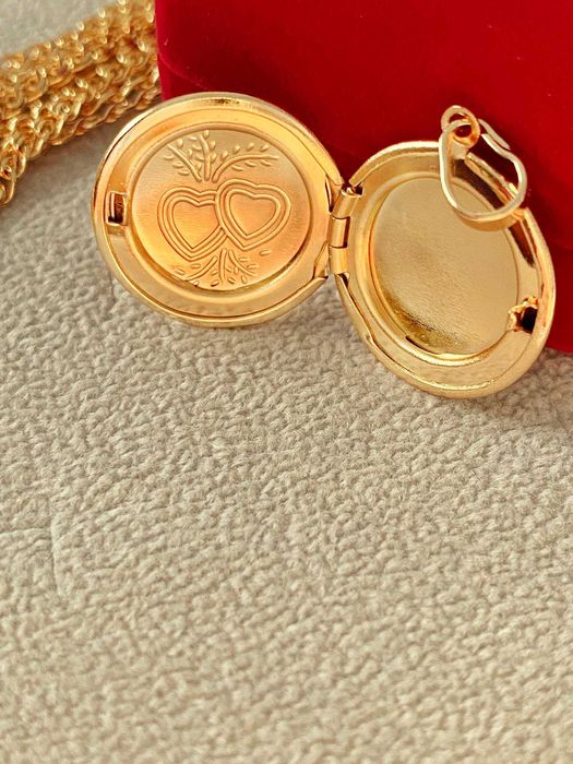 Позолоченный Кулон (открывающийся для фото), Разные Модели. Позолота