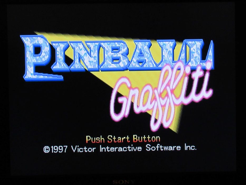 Sega Saturn Pinball Graffiti demo
