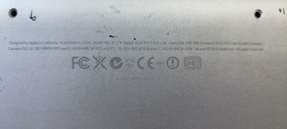 Portátil Mac peças