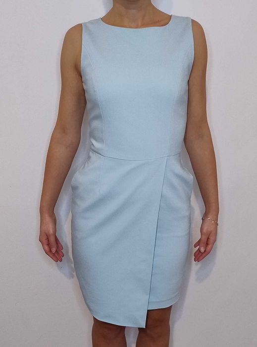 Sukienka koktajlowa błękitna