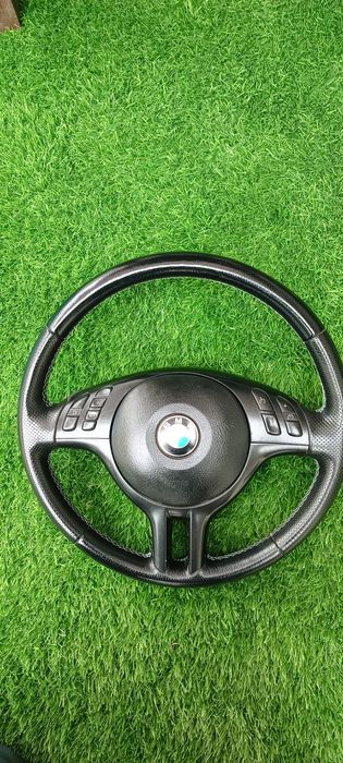 Volante bmw pack Sport E46;E39;E53 pele preta e multifunções impecável