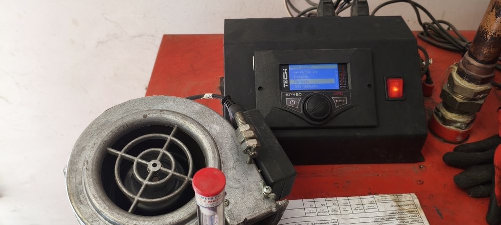 Sterownik TECH ST-480 zPID + dmuchawa wentylator – sprawny komplet