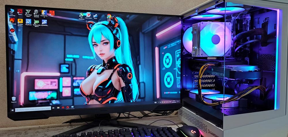 Игровой ПК i7 RTX3070 stalker2 cs2 warzone2 gtaV rust DDR6