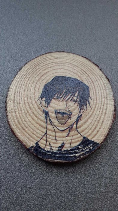 Decoração madeira anime jujutsu, hunterxhunter, chainsaw man