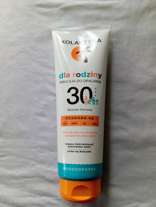 Kolastyna Family Emulsja do opalania 30 spf 250 ml wodoodporna 2 szt.