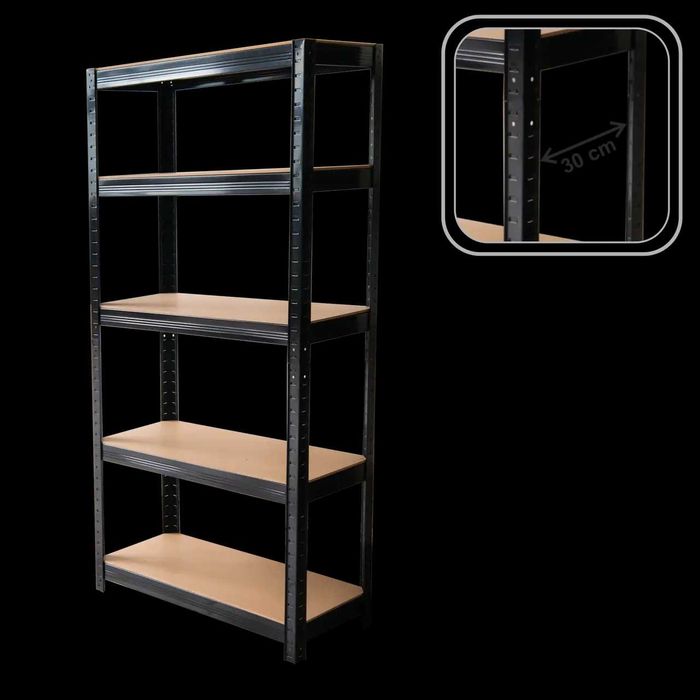 Складаний стелаж 5 полиць 180x90x30см 175кг GWI7361 полиця для сто