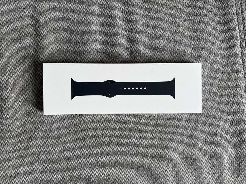 Apple Watch Oryginalny Sport Band Pasek Czarny M/L 46mm