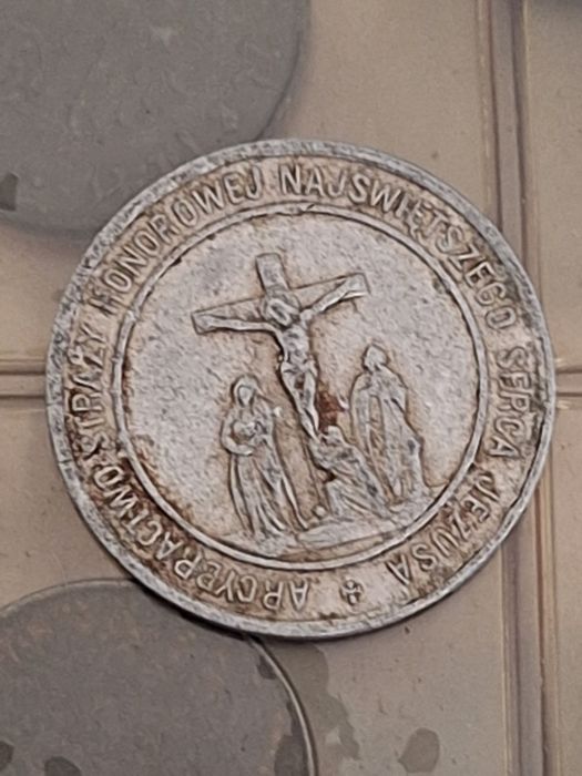 Medalik Arcybractwo Straży Honorowej Najświętszego Serca Jezusa XIX/XX