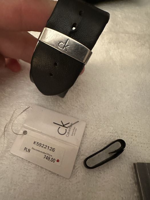 Zegarek damski Calvin Klein New Dress skórzany pasek