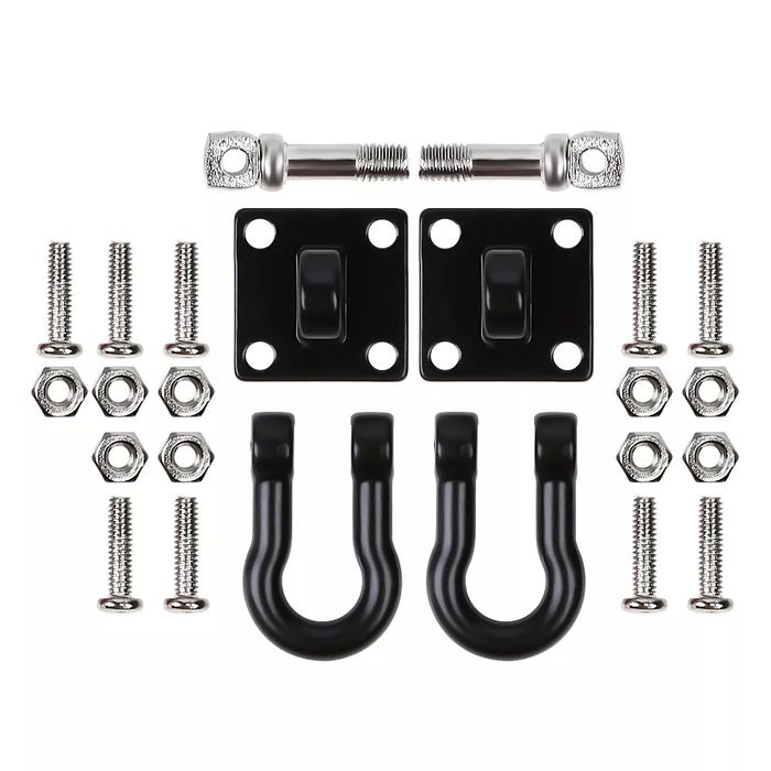Czarne metalowe szekle w skali 1:10 do modelu rc TRX SCX AMEWI HPI MST