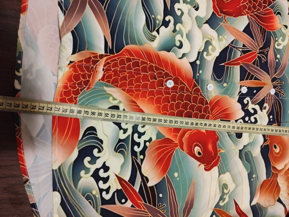 Сорочка гавайська японський мотив укійо-е короп  р.М