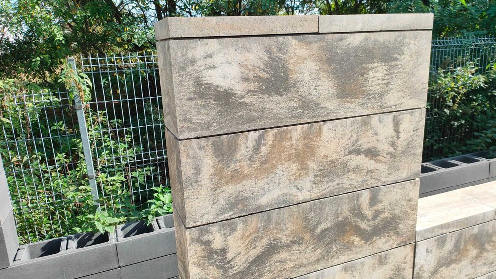 Donica doniczka Pustak ogrodzeniowy ogrodzenie mur 100x30x25 płot blok