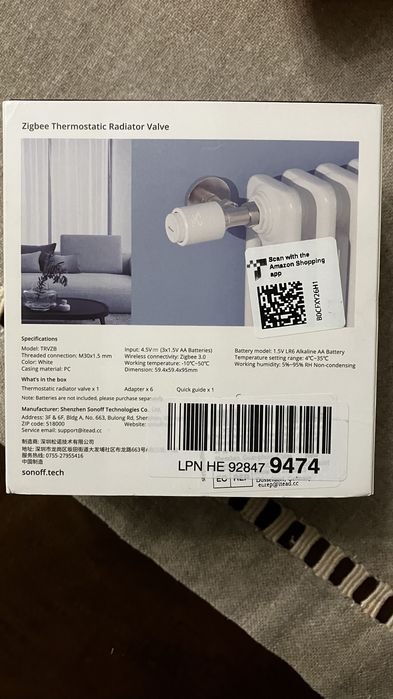 Valvula termoestatica sonoff