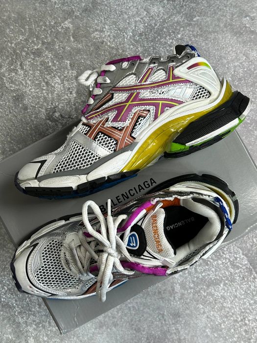 BALENCIAGA Runner кроссовки разноцветные кеди кеды кросівки сірі 42 41