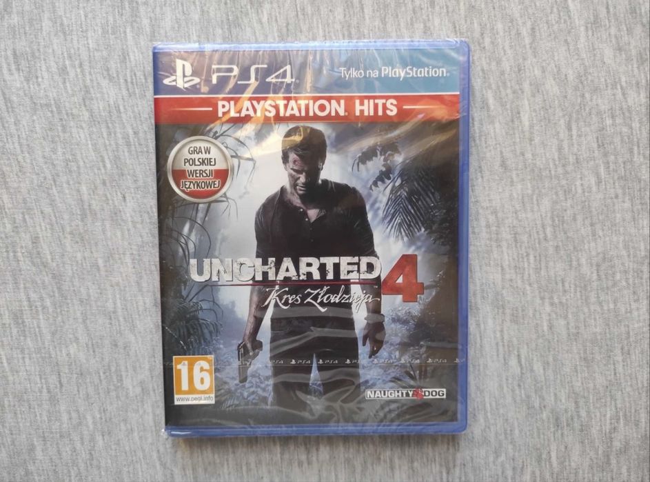 Uncharted 4 Kres Złodzieja PS4 nowa w folii PL dubbing