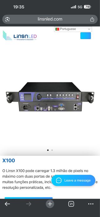 Processador de video led lins