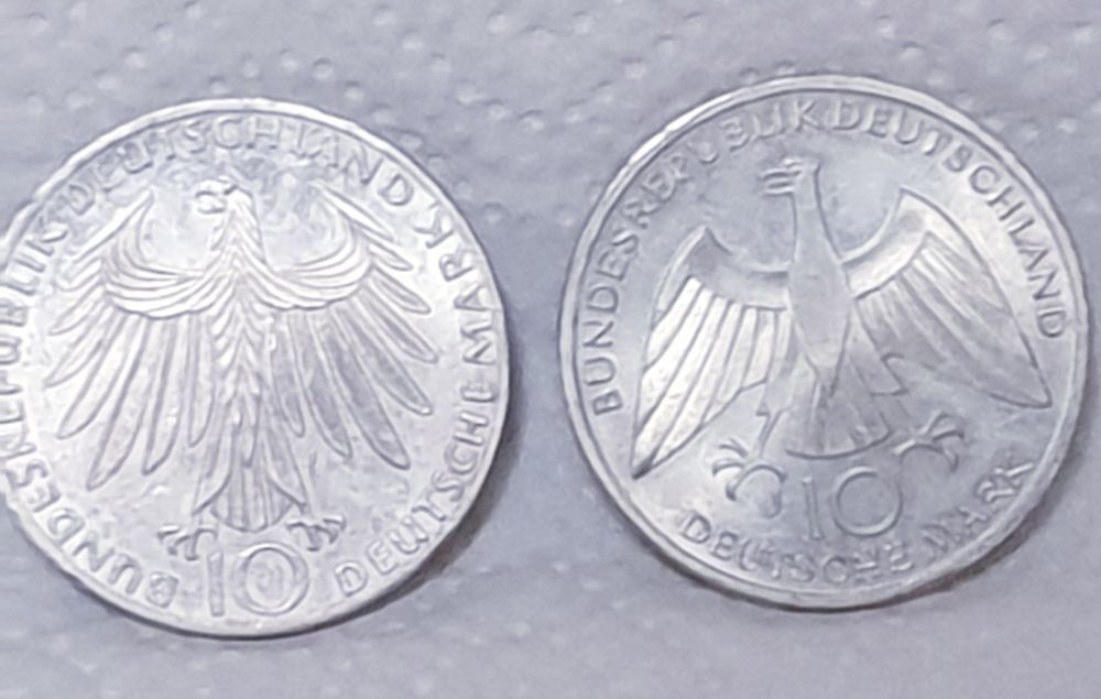 4 moedas 10 Deutsche Mark - jogos Olímpicos Munique 1972 - em prata