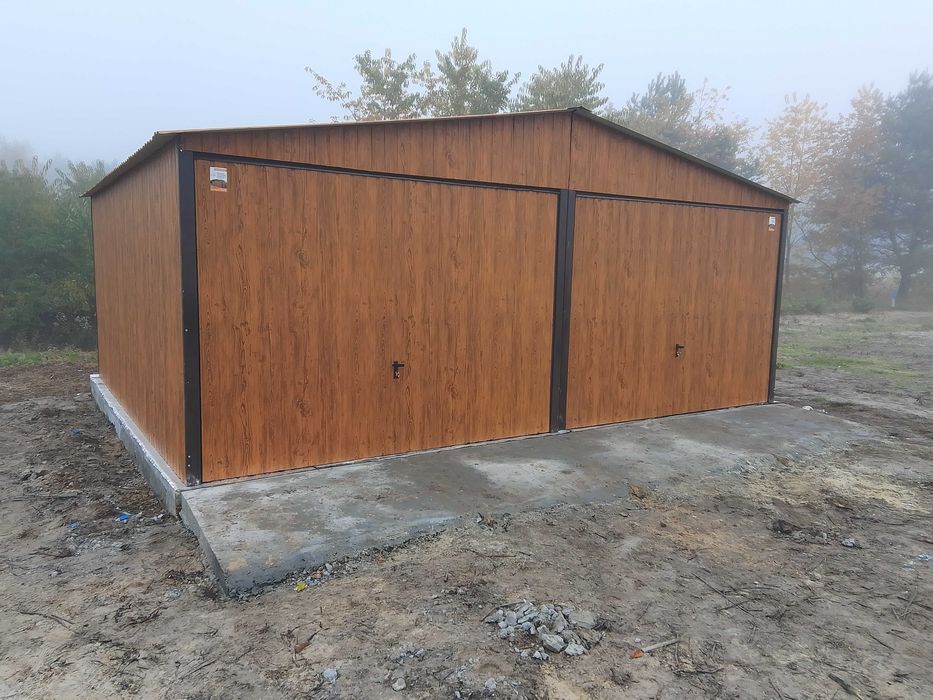 Garaż blaszany 6x6 Złoty Dąb