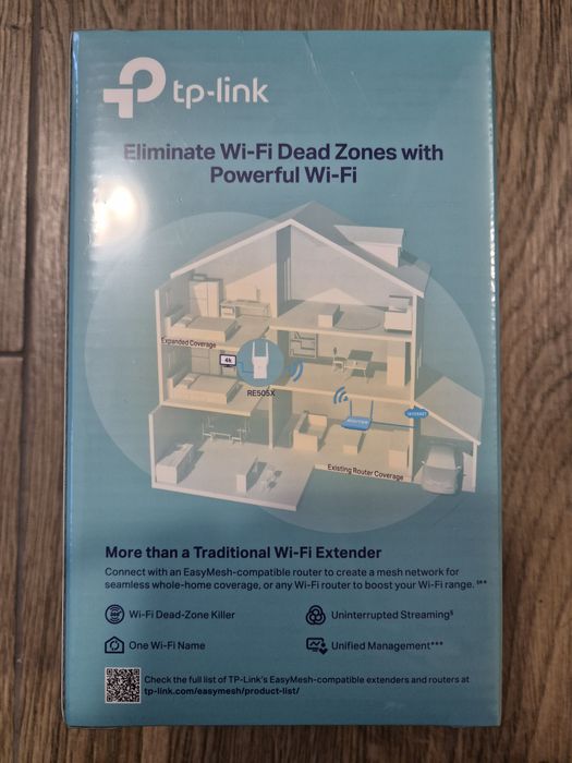 Wzmacniacz wifi tp-link ax1500 RE505X