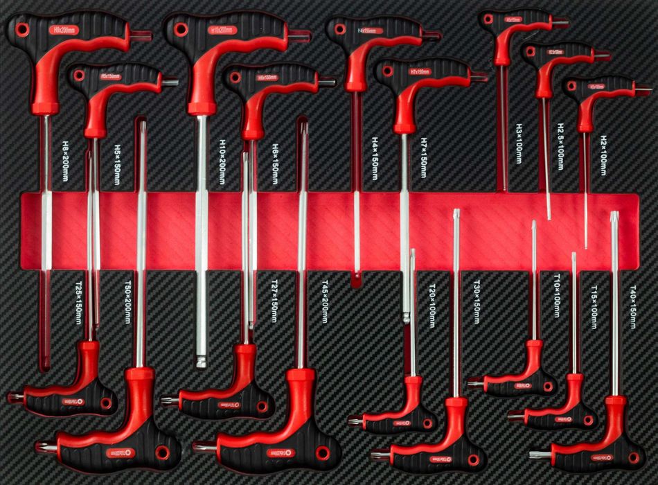 Wózek narzędziowy 7 szuflad z zestawem 257 narzędzi GROSLEY