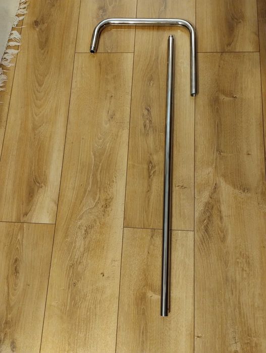 Rurka i kolanko do deszczownicy - chrom