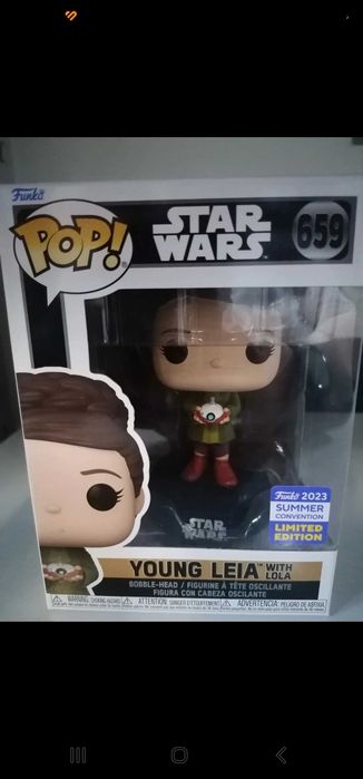 Funko Pop! Star Wars: Young Leia com Lola Limited Edition (659)